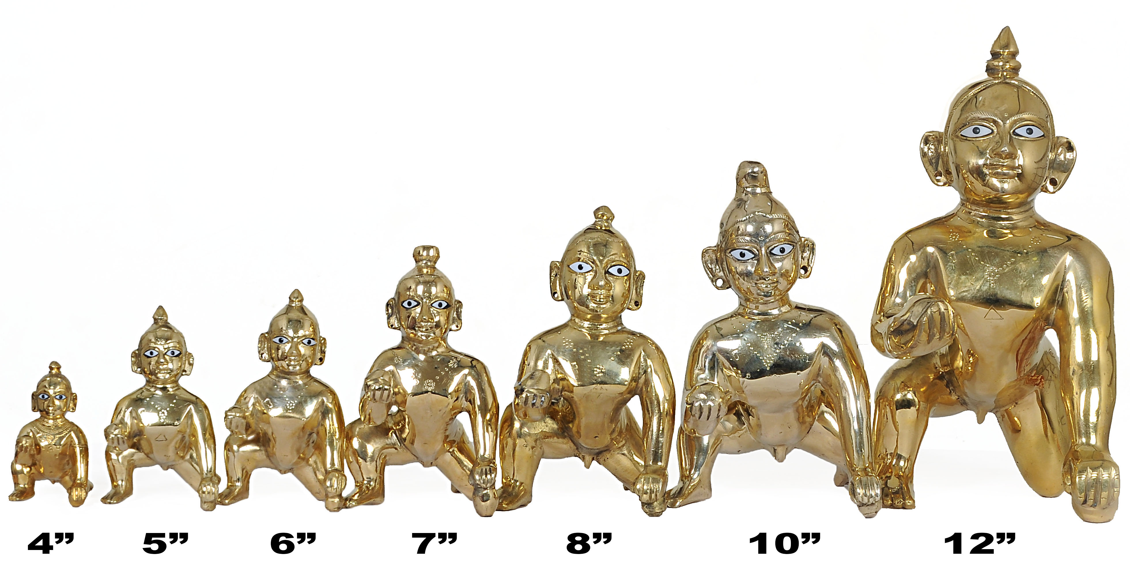 Laddu Gopal deities many sizes